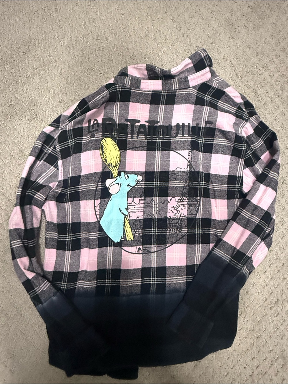 Disney Ratatouille Flannel Button Down Medium